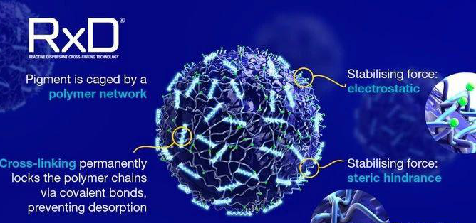 水性墨水顏料分散體獨特的“ RxD（反應性分散劑）”技術